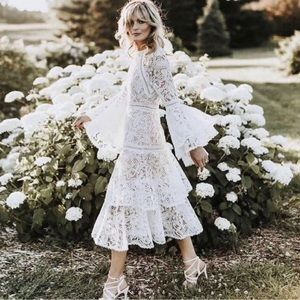 Alexis White Lace Luxe Dress